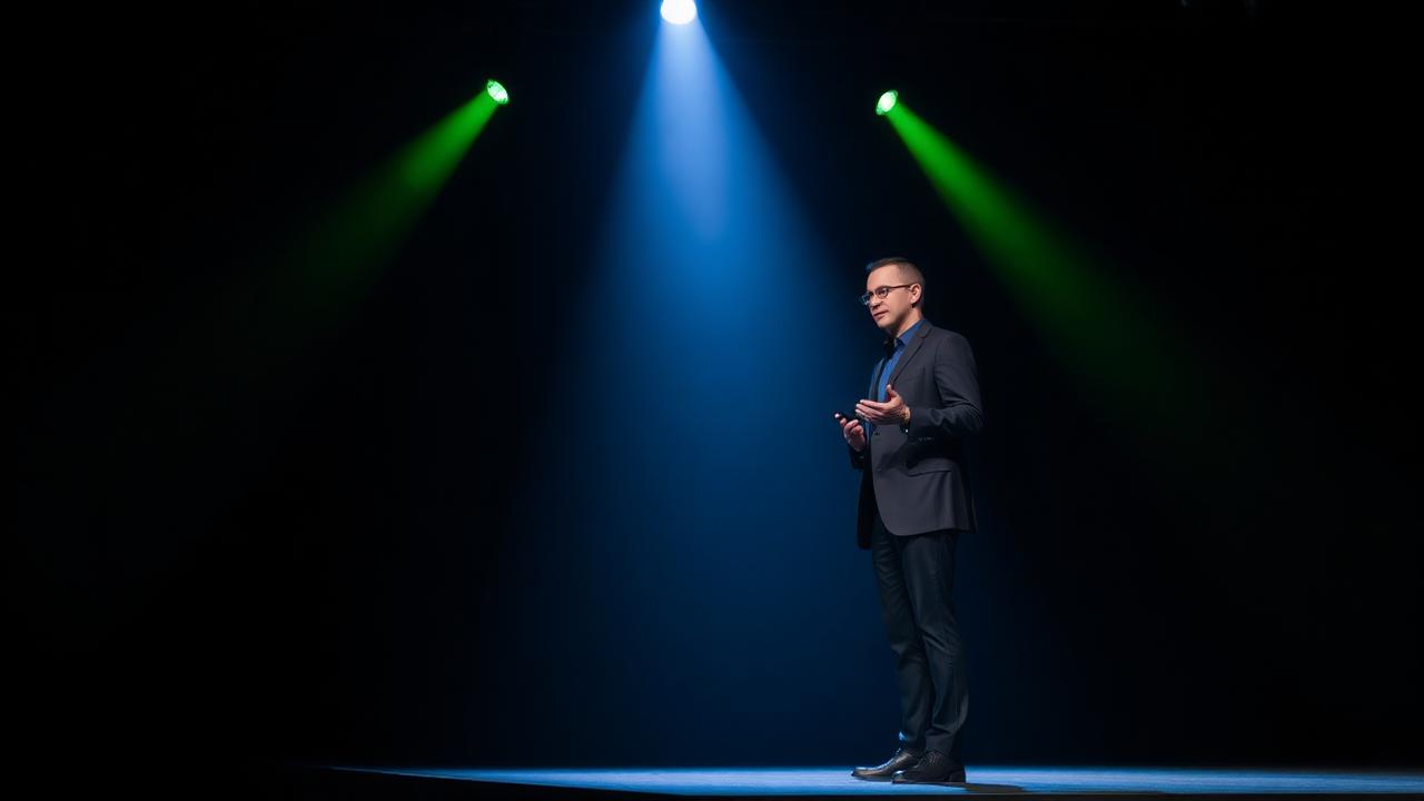 Brand Visibility System for Executive Speaker